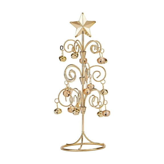 Miniature Wrought Iron Christmas Bell Tree, Desktop Decoration Window Display Party Decoration, 1Pc