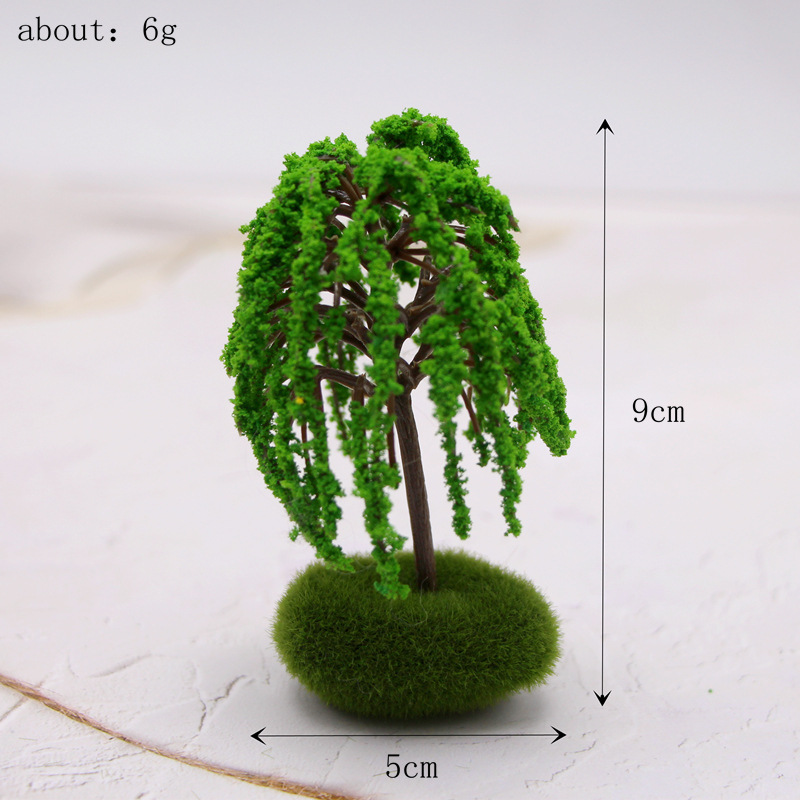 Miniature garden mini simulation landscape tree plastic building model ...