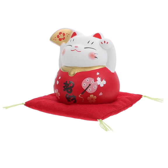 Red Mini Ceramic Animal Figurines for Home Decor, Small Collectible Decorative Crafts, Cute Animal Statues