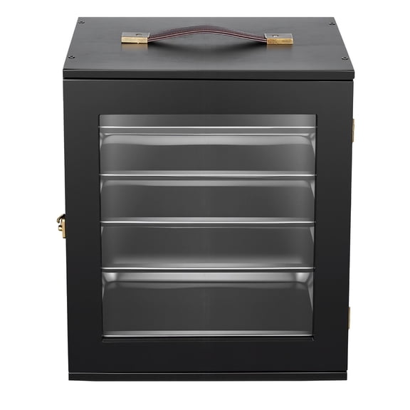 Miniatures Storage Case 1:1750-1:2000 Scale Wooden Display Holder 5 Tray 13 Slots Clear View Transport Collectibles
