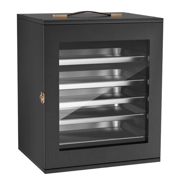 Miniatures Storage Case, 1:1750-1:2000 Scale, Wooden Display Holder, 5 Trays, 13 Slots, Transport Case for Collectibles (Minis Not Included)