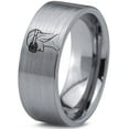 thumbnail image 1 of Miniatures Tungsten Grey Stacking Rings Gamer Retirement Womens Gifts Groom Gift Mom Men, 1 of 7