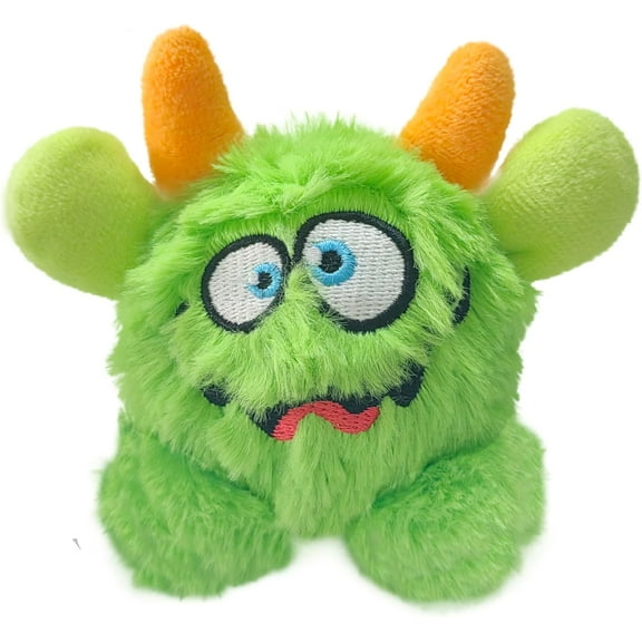 Minibee Dog Toys - Squeaky Plush Dog Balls, Dental Care and Safety Material Dog Ball - Skin-Friendly & Relieve Stress, Funny Little Monster Puppy Balls for All Breeds (Small)