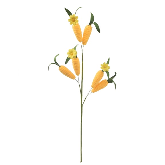 Minibee Spring Carrots Stems Artificial Pastel Pip Sprays Spring Pip Berry Picks Decorative Floral Stems for Floral Arrangement Centerpiece Easter Decorations