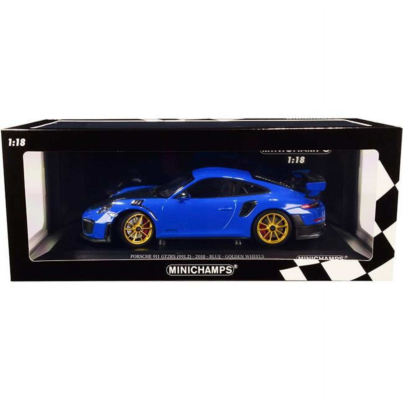 Xe Mô Hình Porsche 911 (911.2) GT2 RS 2018 1:18 Minichamps (Vàng