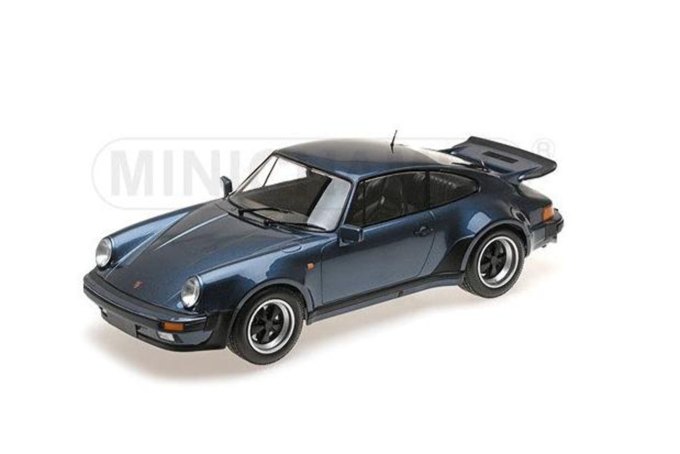 Minichamps 1977 Porsche 911 Turbo 930 Coupe Blue Grey Metallic 1