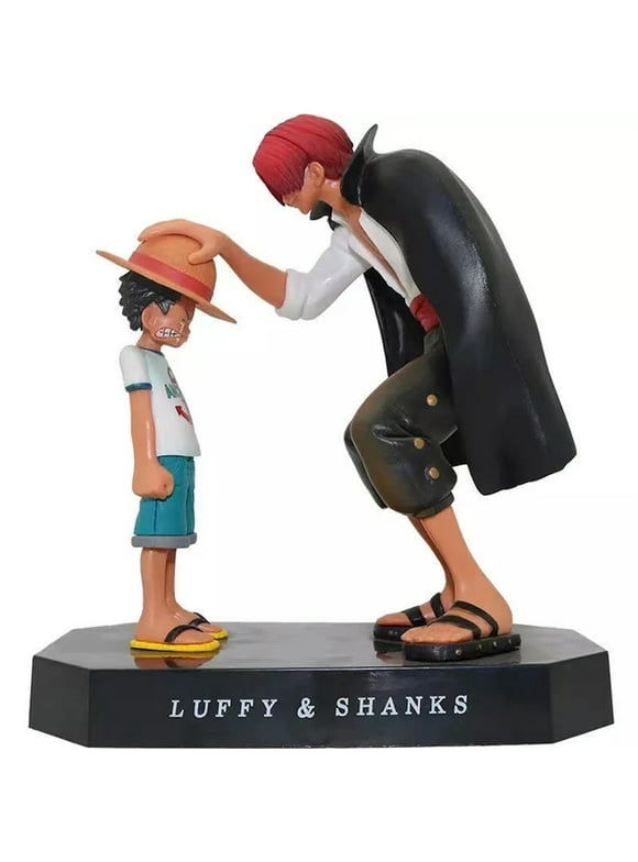 Minicloss 17cm One Piece Anime Figure Four Emperors Shanks Straw Hat Luffy Action Figure One Piece Figurine