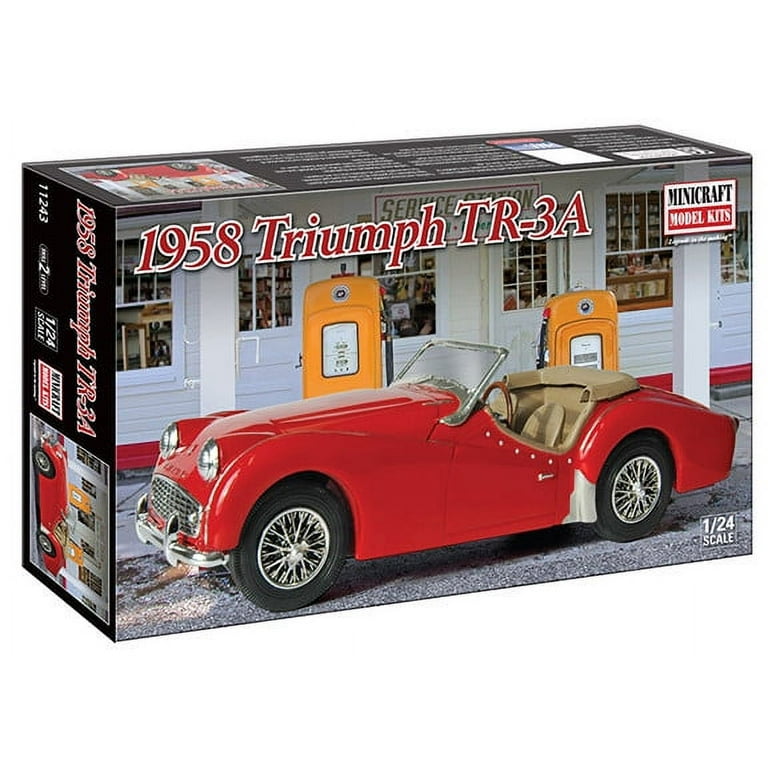 Minicraft 11243 1/24 Scale 1958 Triumph TR-3A Plastic Model Kit