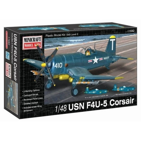 Minicraft Models 1:48 Scale USN F4U-5 Corsair Model Kit