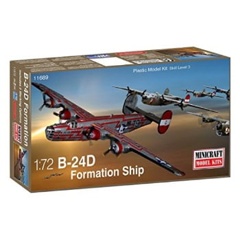 minicraft b-24d usaaf formation ship model kit (1/72 scale)