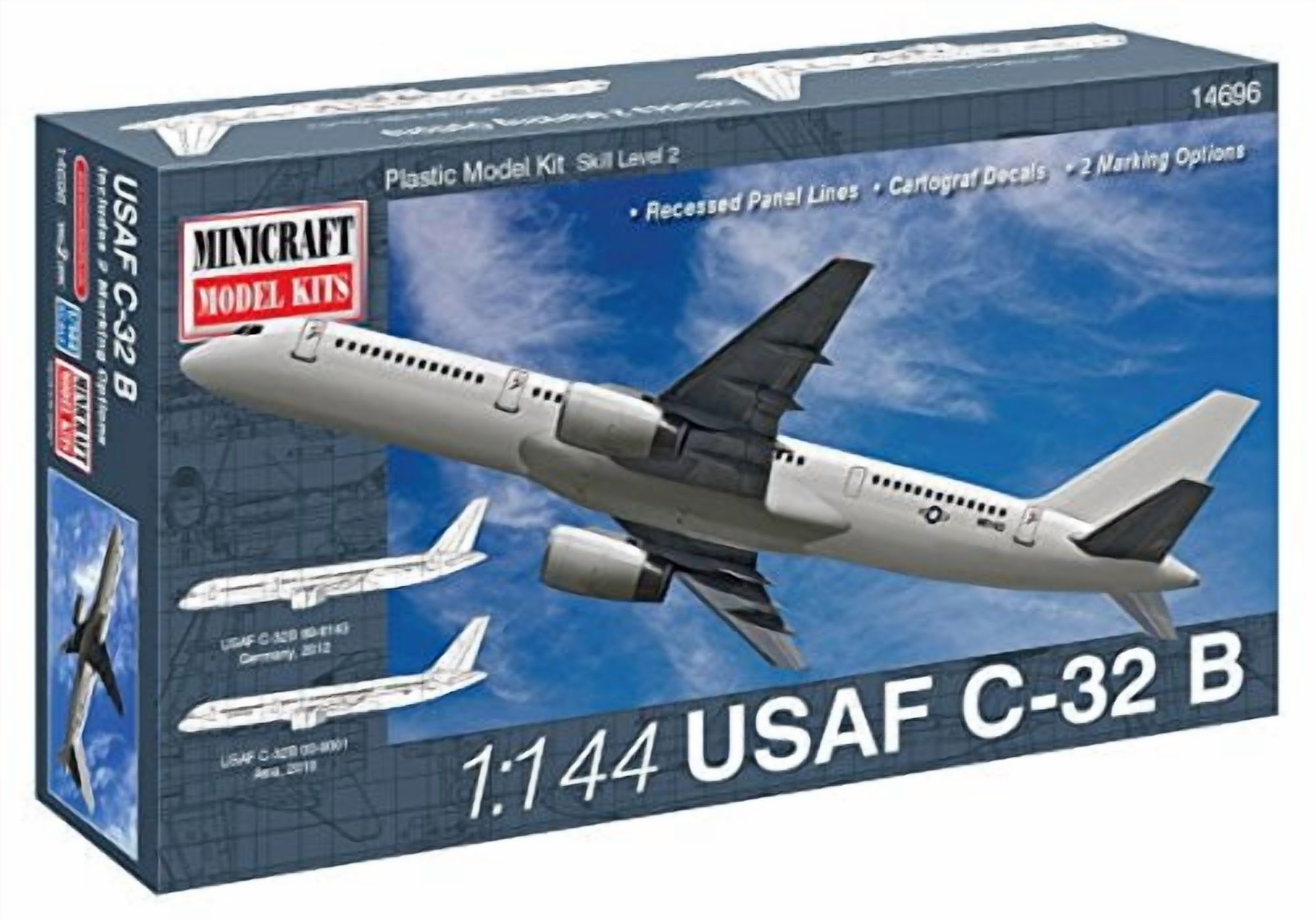 Minicraft C-32B USAF Airplane Model Kit (1/144 Scale) - Walmart.com