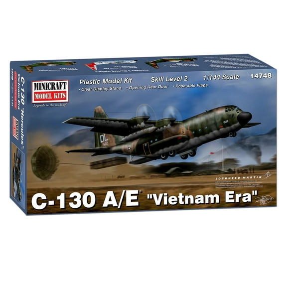 Minicraft Models 014748 1/144 C-130 A/E Vietnam Era Model Kit