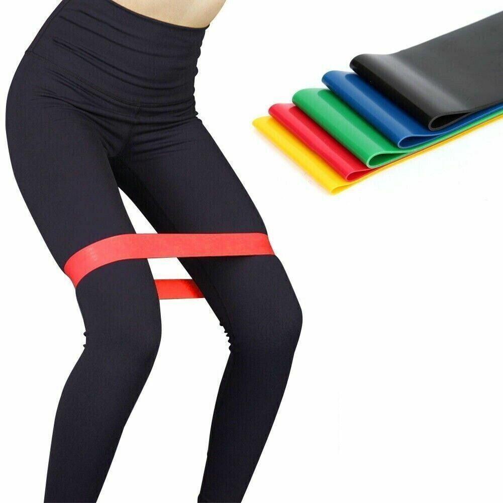 Miniduino Set of 5 Resistance Bands Loops Exercise Pilates Rubber