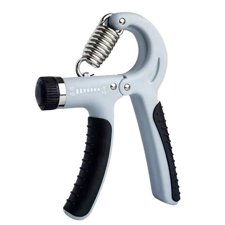 Minifaceminigirl Hand Grip Strengthener Adjustable Hand Grip Exerciser Hand Gripper with Resistance Range 11 to 130 Lbs White 1pack