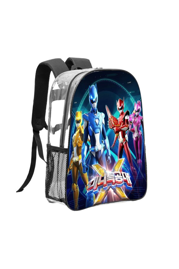 Miniforce Pattern Transparent Backpack Lightweight And fashionable Showcasing Personality And Leading The Trend