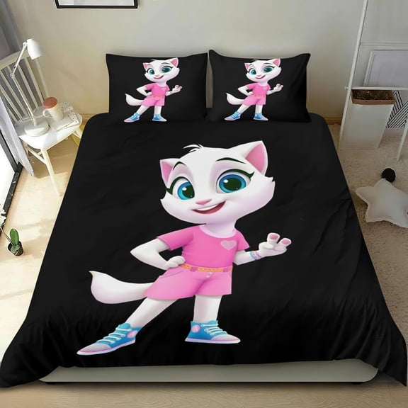 Miniforce Themed Bed Sheet Set Three Piece Set 53x79 Inches Comfortable And Skin Friendly Unique Design Creating A Star Studded Night