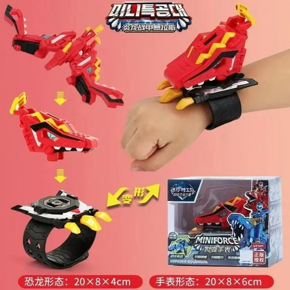 Miniforce X Watch Toy Super Dinosaur Power Mecha Deformation Robot Favorite Toy Gift Of Children Mini Secret Servic Movable Deco