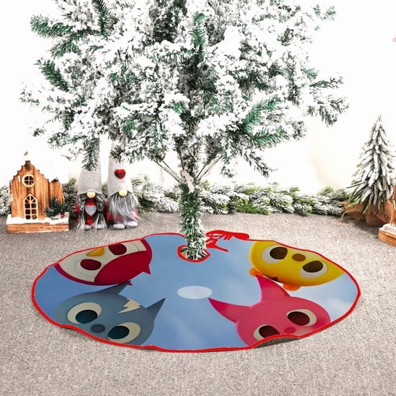 Miniforce themed Christmas Tree Skirt 48inch premium collectible decor