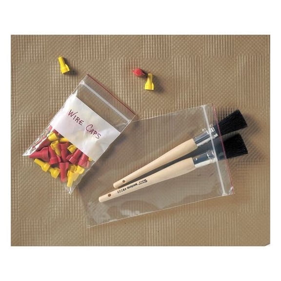 Minigrip Reclosable Poly Bag,Zip Seal,PK1000 MGRL2P0304