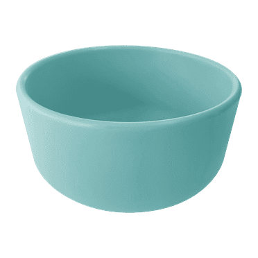 MinikOiOi BASICS - Bowl - Aqua Green 100% Food Grade Silicone Bowls, BPA Free - 6m+ Unisex - Infant