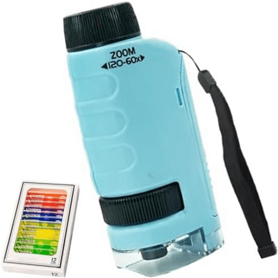 Minilabsters Miniscope Kids, Mini Labsters Portable Microscope, Mini Labsters Portable Microscope (Blue)