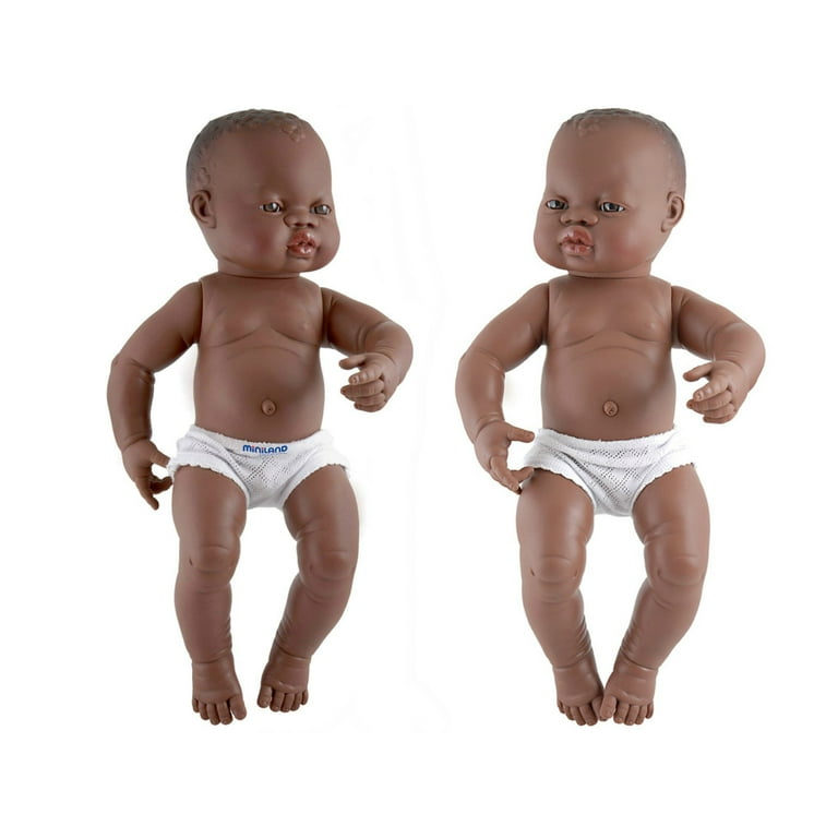 Miniland Anatomically Correct Newborn Baby Doll, African