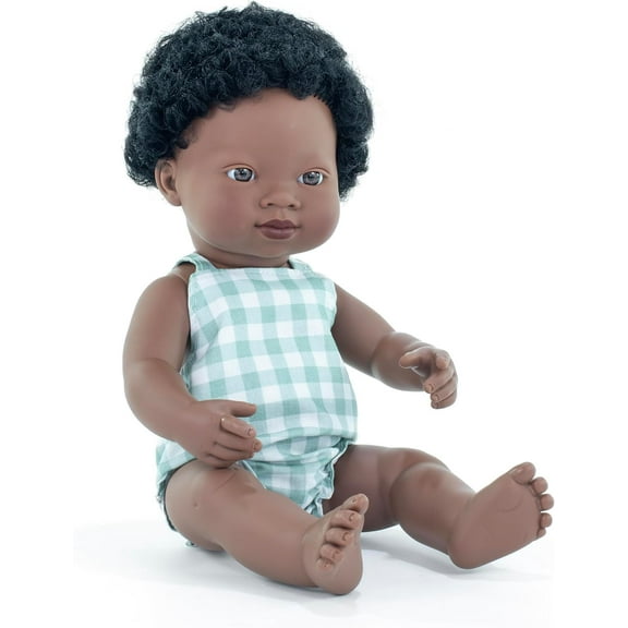 Miniland Baby Doll African boy 15'' (box) - My Friends & Me