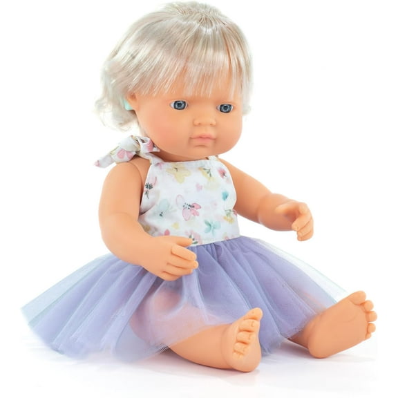 Miniland Baby Doll Caucasian girl with hearing implant 15'' (box) - My Friends & Me