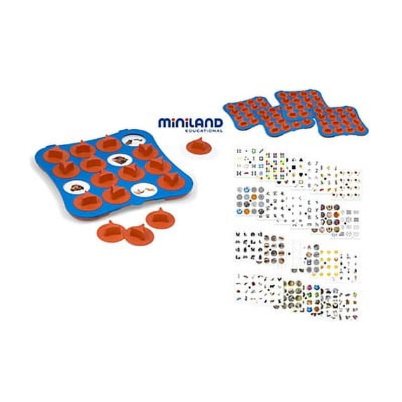 Miniland Educational Corp 31921 Pair Game School Set - 4 boards, 24 plastic cards