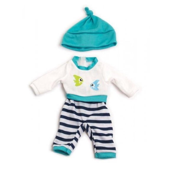 Cold Weather Turquoise Pajamas 12 5/8