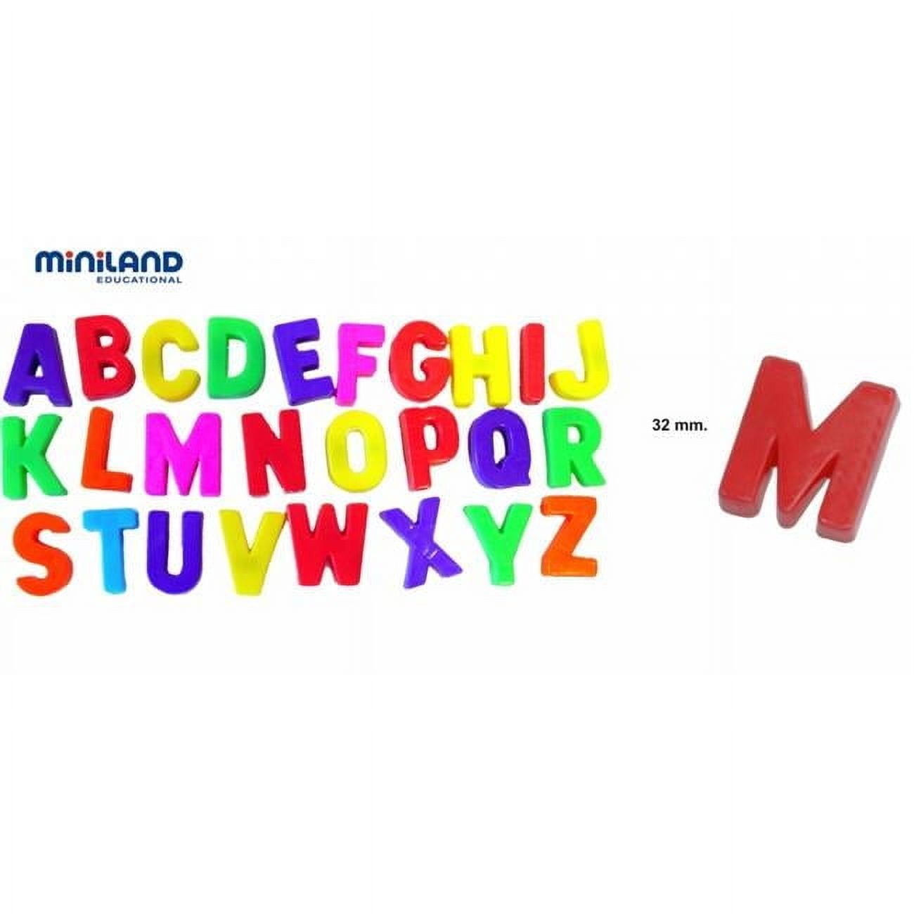 Miniland Educational Magnetic capital letters (155 pieces) / Jar ...