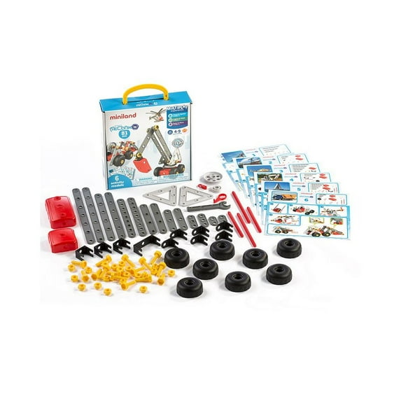 Miniland Educational Mecaniko, Vehicle Building Set, 81 Pieces