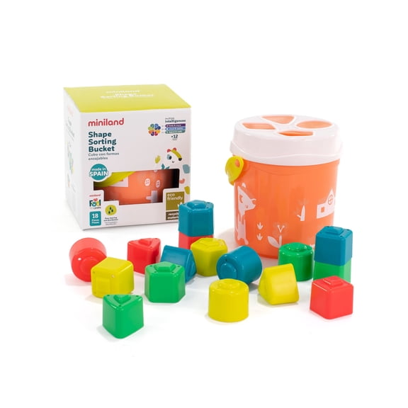Miniland Feel to LearnShape sorting bucket