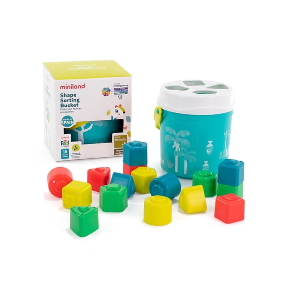 Miniland Feel to LearnShape sorting bucket