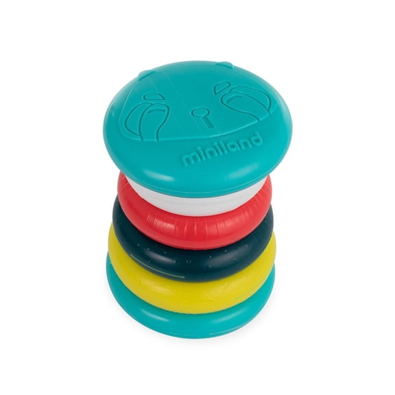 Miniland Feel To Learn Tower Stacking And Rolling Rings