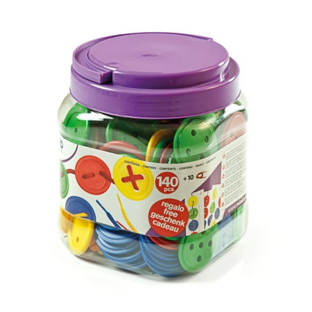 Miniland Lacing Buttons: 140 Pieces / Jar