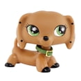 thumbnail image 1 of Minilps Pet Toy Dachshund.Green Eyes,with Collar Accessory,Collectible Mini Toy Figurines, 1 of 9