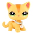 thumbnail image 1 of Minilps Pet Toy Short Hair Cat #1905 with Pearl Collar Accessories,Collectible Mini Toy Figurines, 1 of 8