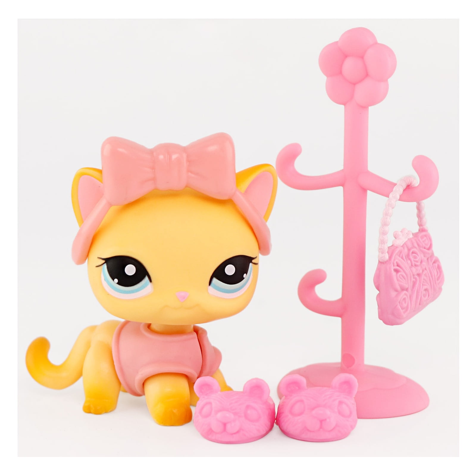 Minilpsshop Shorthair Cat 339 Mini Pet Toy Figure With Jacket Headband minilpsshop-shorthair-cat-339-mini-pet-toy-figure-with-jacket-headband