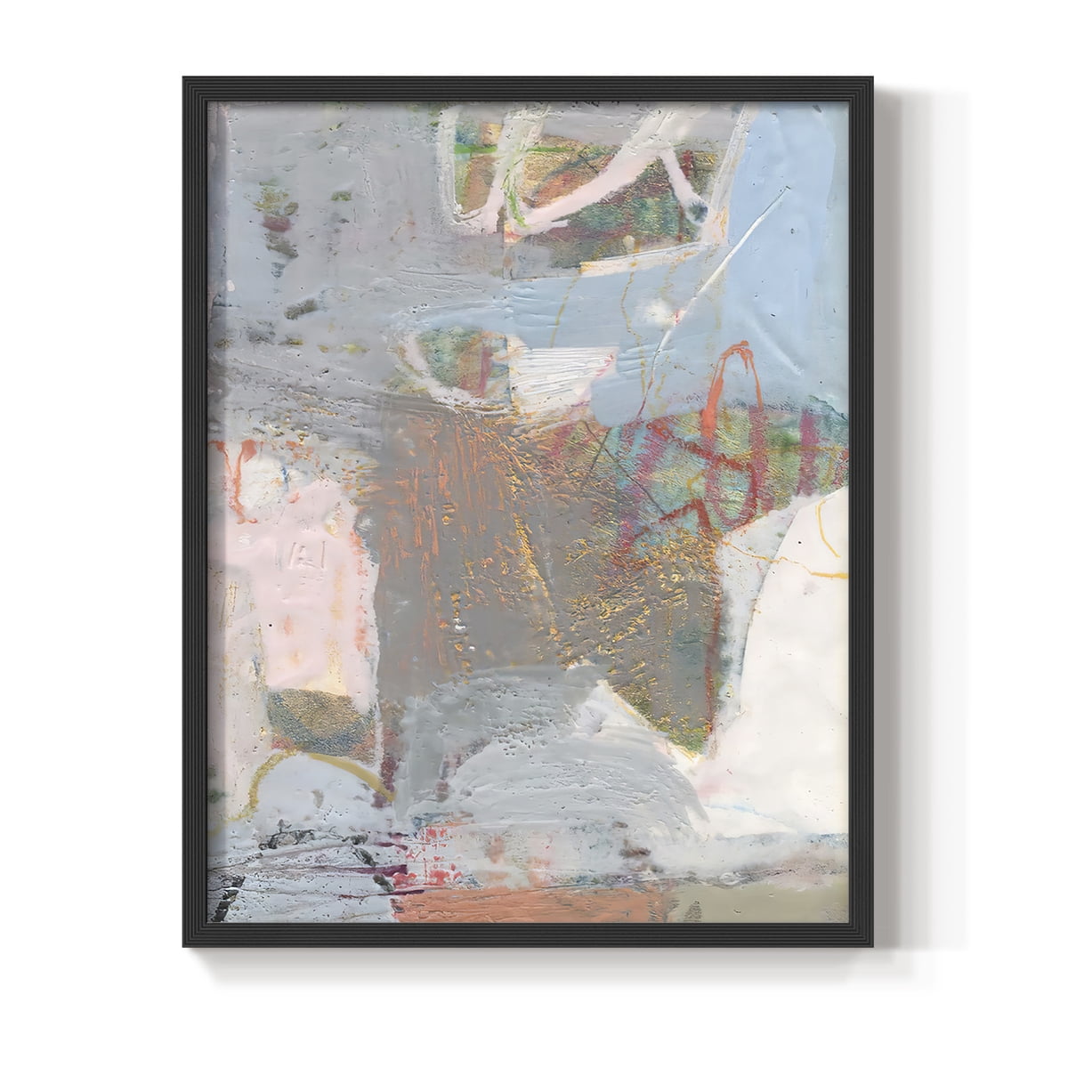 Minim II in Black Solid Wood 22 x 28 Framed Print