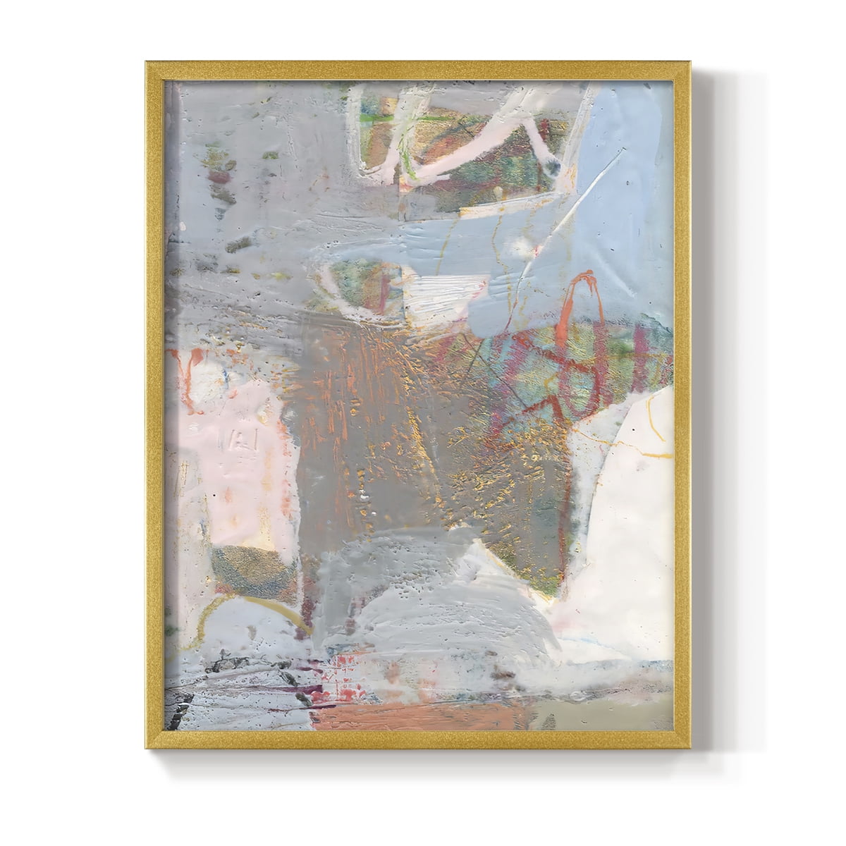 Minim II in Gold Solid Wood 8 x 10 Framed Print