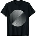 thumbnail image 1 of Minimal 0s geometric design primitive white circle shape T-Shirt Black, 1 of 3