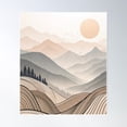 thumbnail image 1 of Minimal Abstract Line Art Hills Poster Wall Art, Modern Wall Decor For Living Room Bedroom, 16x24 UNFRAMED, 1 of 3