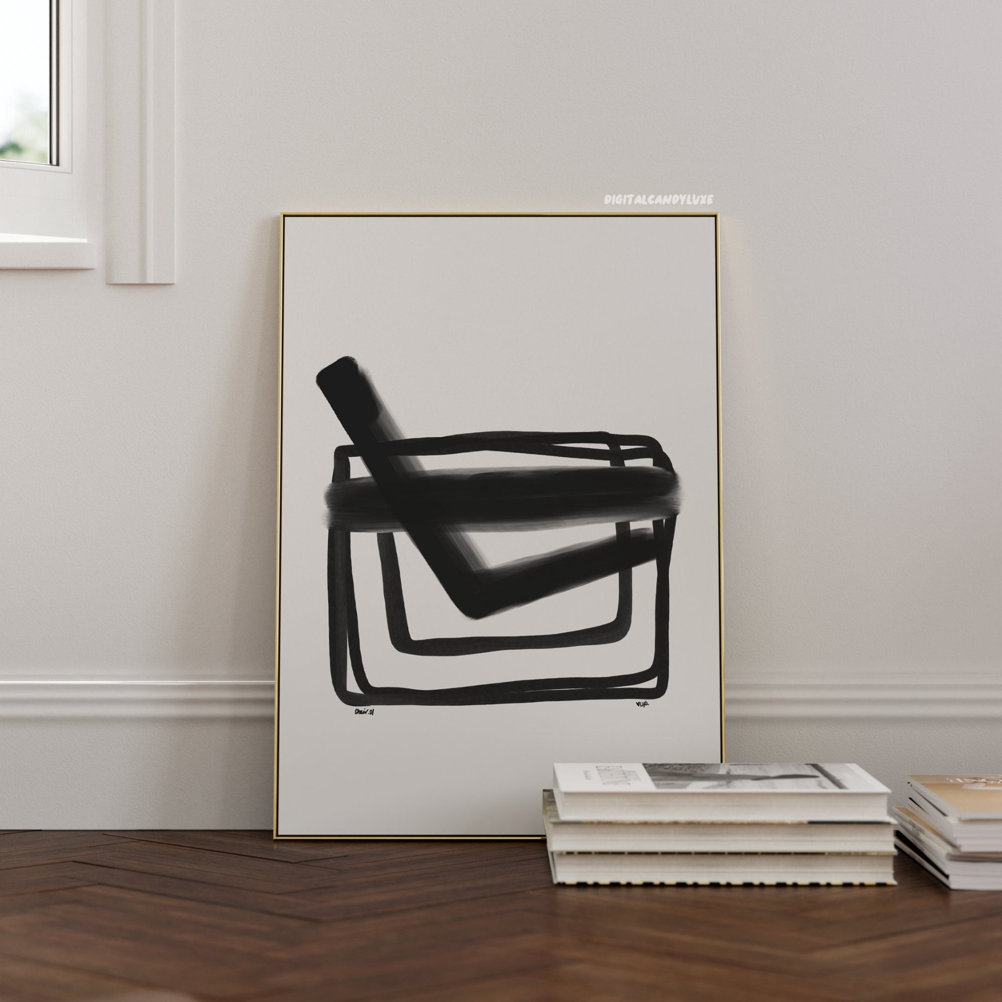 Minimal And Retro Apartment Mid Century Poster , Poster Print Only ...