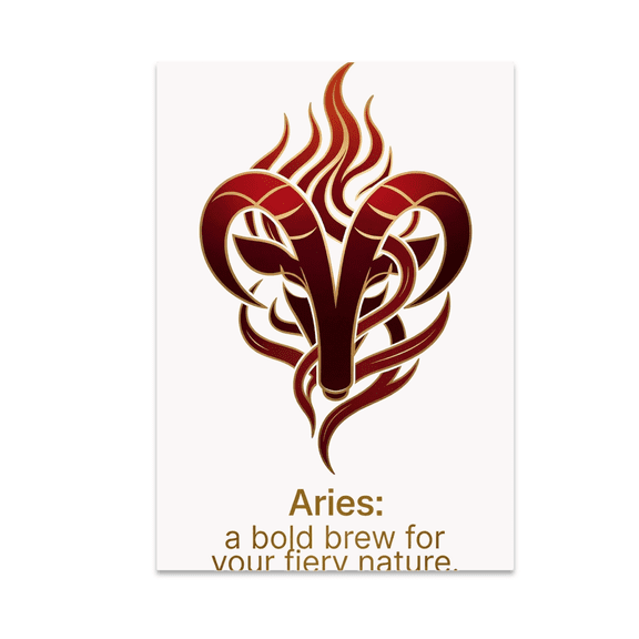 Minimal Astrology Decor - Aries Enthusiast - 13x19 Poster Print