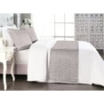 thumbnail image 1 of Minimal Bed Runner Set, Simple Swirly Lines of Art Deco Style Neutral Pattern Floral Muted Design, Decorative Bedding Scarf & 2 Pillow Shams for Hotels Homes, King, Mauve and Grey Pink, by Ambesonne, 1 of 3