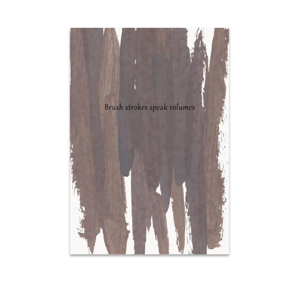 Minimal Brush Stroke Art - Modern Decor Enthusiast - 13x19 Poster Print