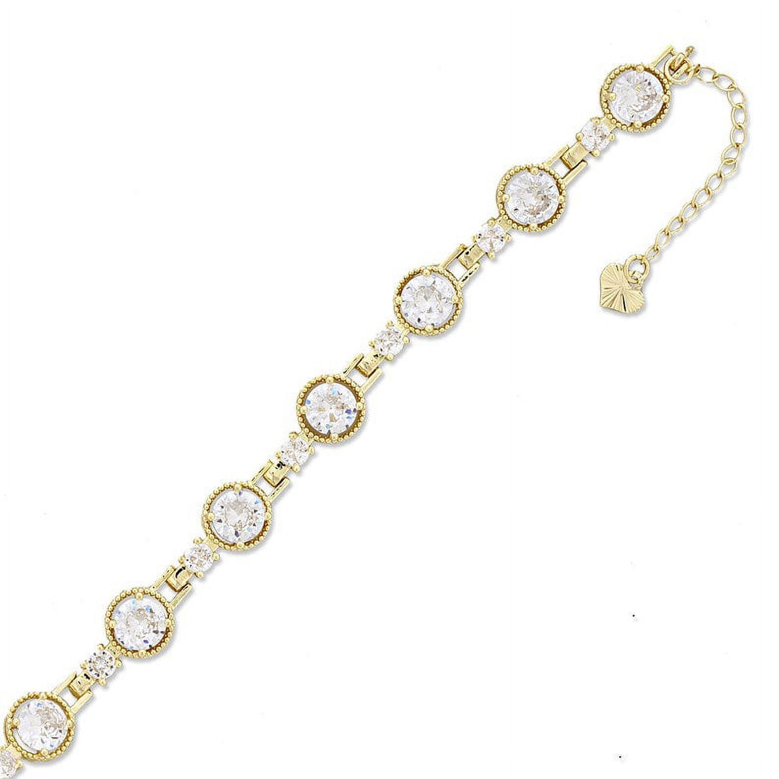 Minimal CZ Stones Anklets or Bracelet For Women, with 5"+2" Inch Adjustable Size.