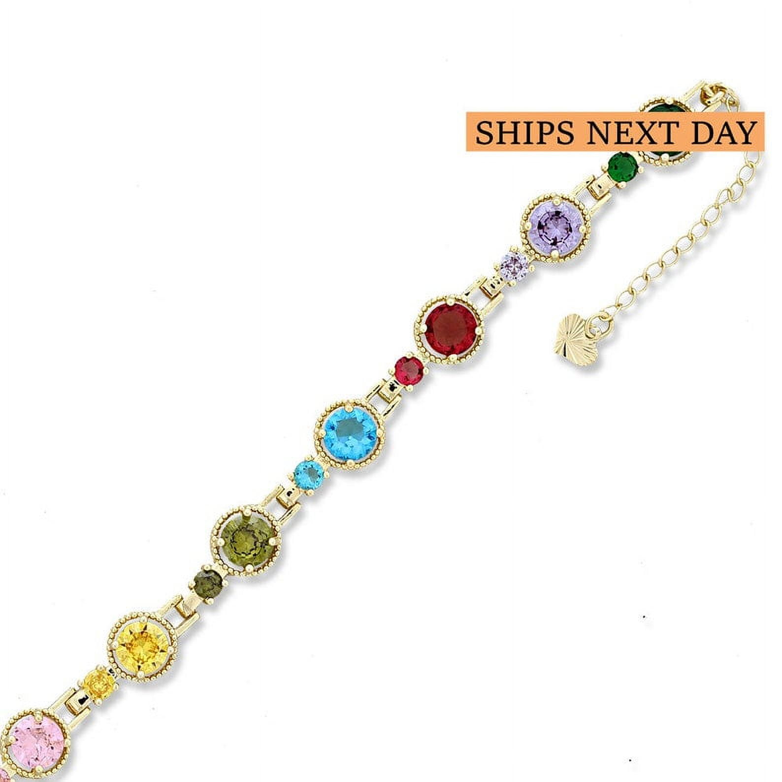 Minimal CZ Stones Anklets or Bracelet For Women, with 5"+2" Inch Adjustable Size.