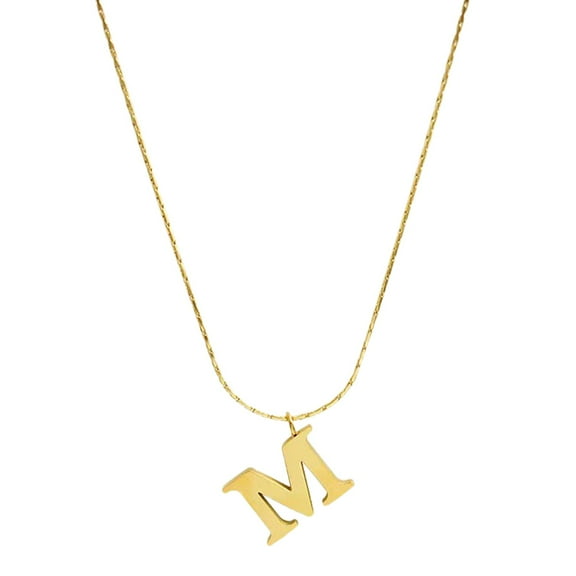 Minimal Design Titanium Steel Letter M Necklace, Clavicle Chain for Women, Christmas/Halloween Gift